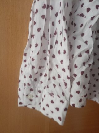 Camisa Pull&Bear Estampada Corazones Talla M
