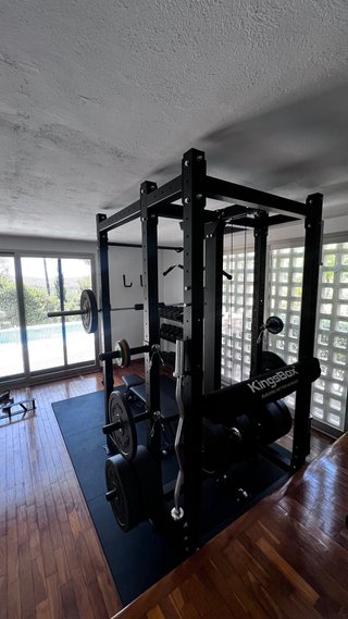 Rack de gimnasio completo