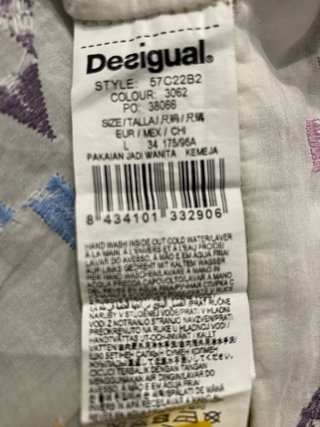 Camisa Desigual Manga Larga Multicolor