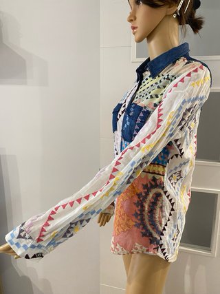 Camisa Desigual Manga Larga Multicolor