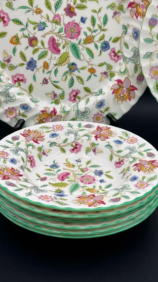 6 Piatti Fondi Minton Haddon Hall 22cm