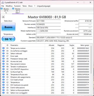Hard Disk Maxtor 80GB SATA DiamondMax 10 Testato
