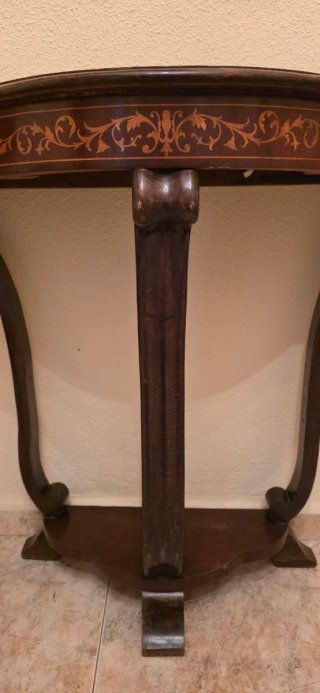 Consola recibidor antigua madera tallada