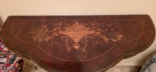 Consola recibidor antigua madera tallada