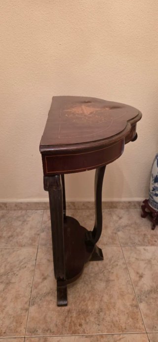 Consola recibidor antigua madera tallada