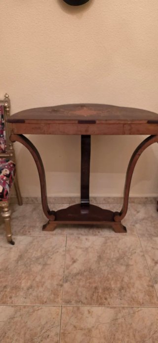 Consola recibidor antigua madera tallada