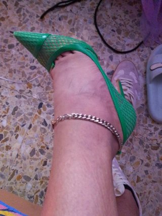 Zapatos verdes Rivesland talla 41 con cadena