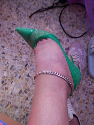 Zapatos verdes Rivesland talla 41 con cadena