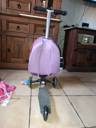 Mochila Patinete Unicornio Morado