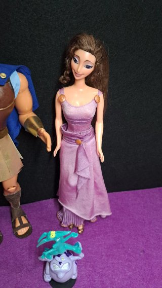 Hercules customizado y Megara Disney mattel disney