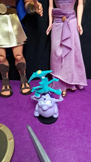 Hercules customizado y Megara Disney mattel disney