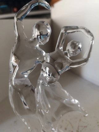 Escultura Cristal RCR Bolero Pareja Bailando