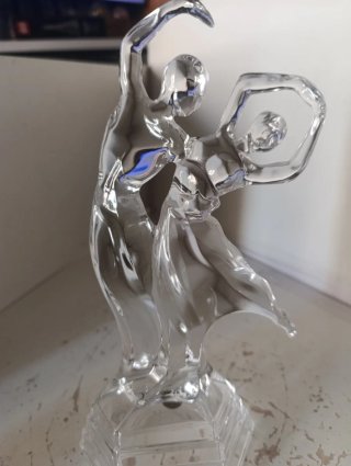 Escultura Cristal RCR Bolero Pareja Bailando