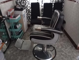 Sillón de barbero vintage
