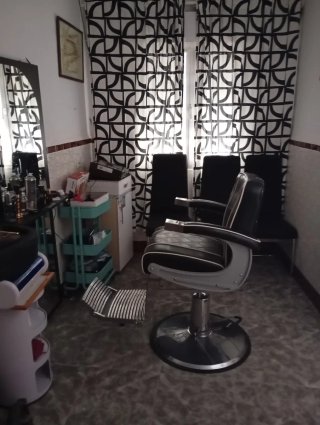 Sillón de barbero vintage