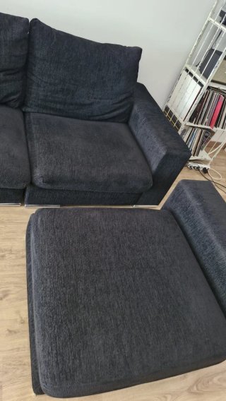 Sofá 3 plazas + Chaiselongue Gris