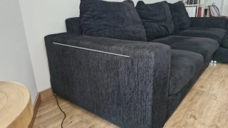 Sofá 3 plazas + Chaiselongue Gris
