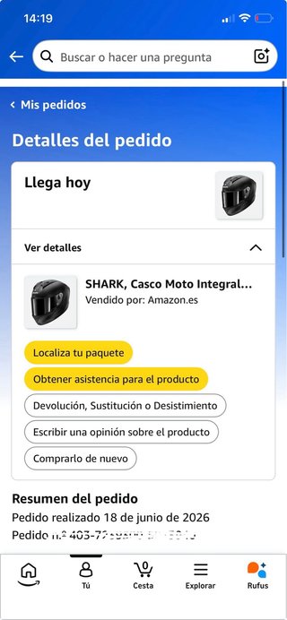 Casco de moto Shark aeron nuevo
