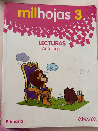 Milhojas, 3 Primaria lecturas antología anaya
