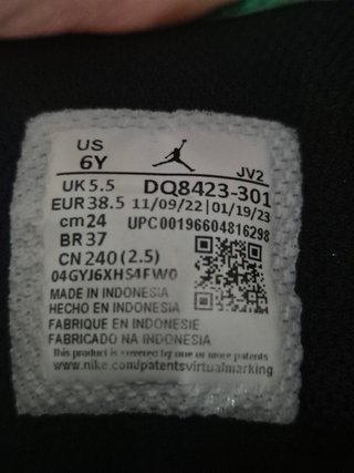 Nike Air Jordan 1 Mid Lucky Green 38.5