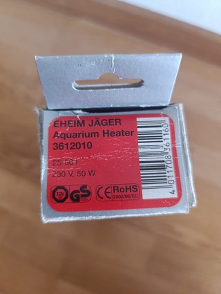 Calentador EHEIM Jager 50W acuario 25-60L