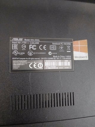 Portátil ASUS X552L Preto