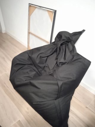 Puff Lumaland Pera Gigante XXL Negro