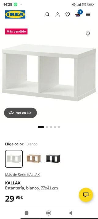 Estantería blanca Ikea