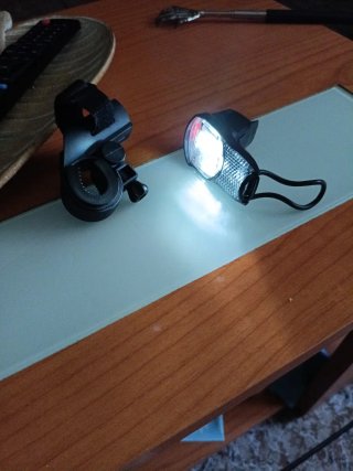 Luz y agarre bicicleta manillar