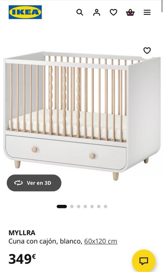 Cuna IKEA MYLLRA