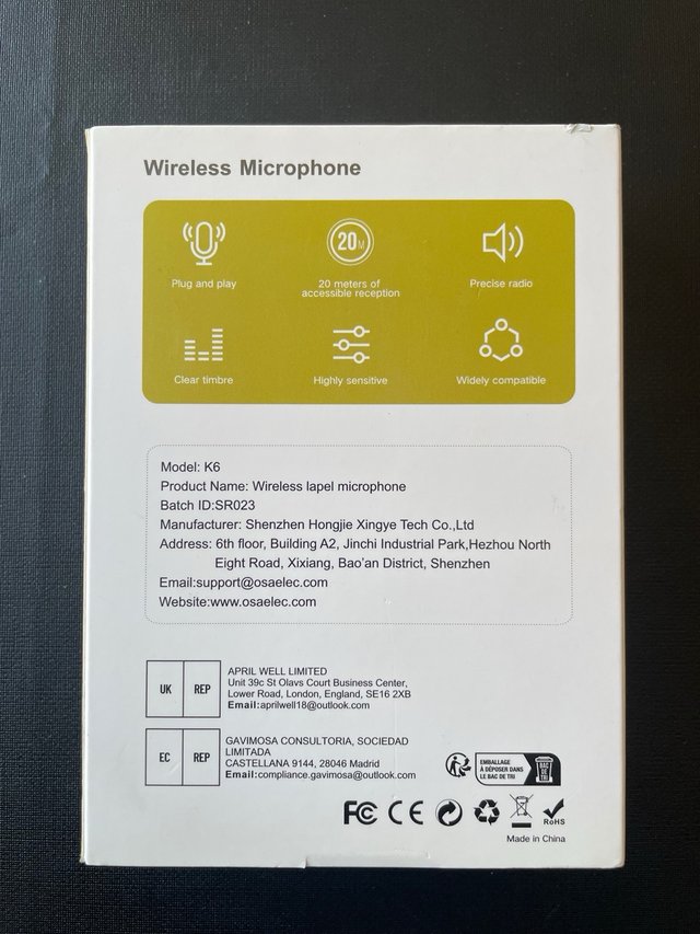 Micrófonos Osa TX/RX con Estuche