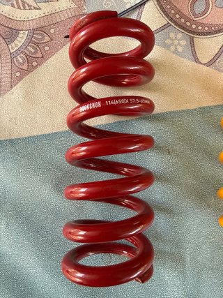 Muelle amortiguadorRock Shox 114(650)x57-65MM Rojo