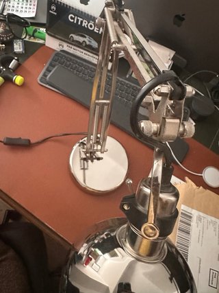 Lámpara escritorio IKEA FORSA metalica +bombilla