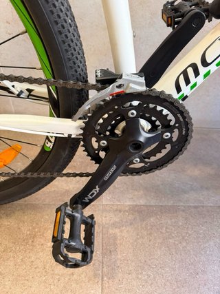 Bicicleta Mondraker MTB Blanca y Verde
