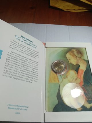 San Marino 2€ 2020 Raffaello 500 Aniversario