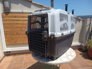 Transportín Perros SKUDO 6 IATA Gris/Blanco