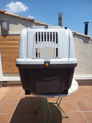 Transportín Perros SKUDO 6 IATA Gris/Blanco