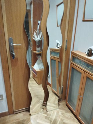 2 Espejos decorativos IKEA ondulados, y regalo