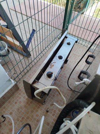 Freidora industrial doble