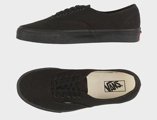 Vans Authentic Negro Lona Talla 37