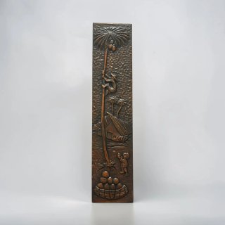 Quadretto vintage bronzo intagliato