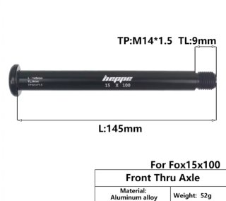 Eje Pasante MTB Fox 15x100mm Aluminio