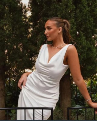 Vestido blanco boda civil o fiesta