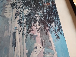 Marco Claude Monet Madera Negro