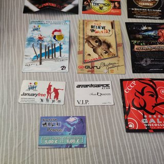Lote 18 Flyers Discotecas Valencia Space Puzzle