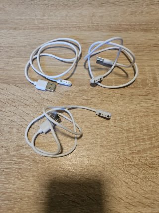 3 Cables Carga USB Reloj Magnético