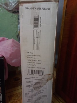 Cuna de bebé rosa Asalvo Baby