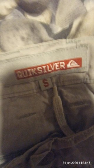 Pantalones Pirata Quiksilver Gris