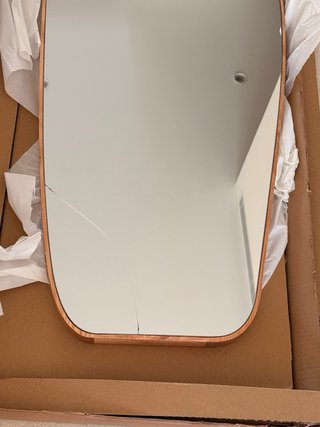 Espejo irregular Zara Home madera roto