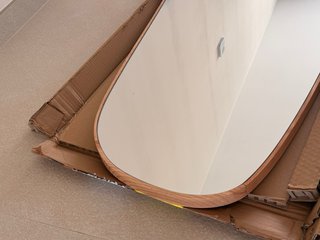 Espejo irregular Zara Home madera roto